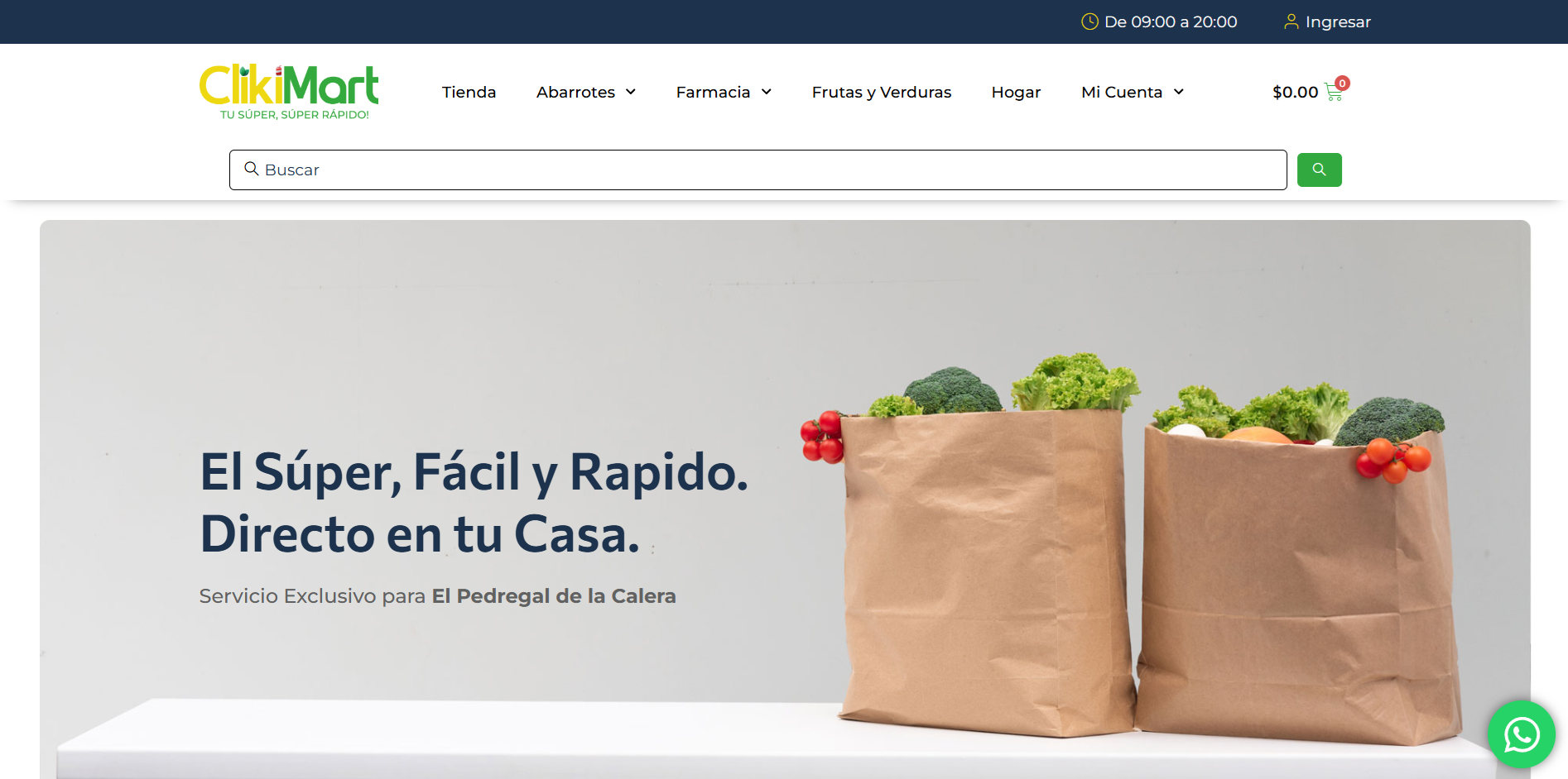 ClikiMart — Tienda en línea desktop